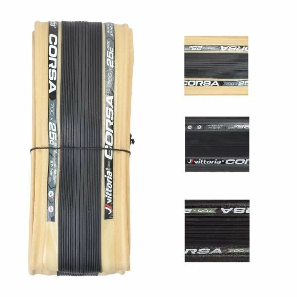 Pneu VITTORIA CORSA Graphene 700x25c Souple 1 Pneu VITTORIA CORSA Graphene 700x25c Souple
