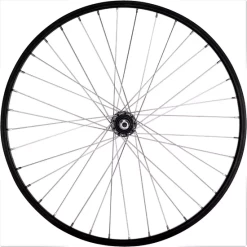 ROUE VTT ARRIÈRE 26″ SIMPLE PAROI V-BRAKE A ROUE LIBRE NOIRE