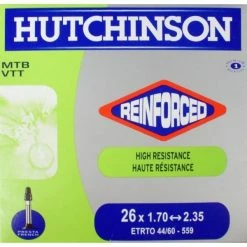 Chambre à Air HUTCHINSON REINFORCED 26×1,70/2,35 Butyl Presta 48 Mm