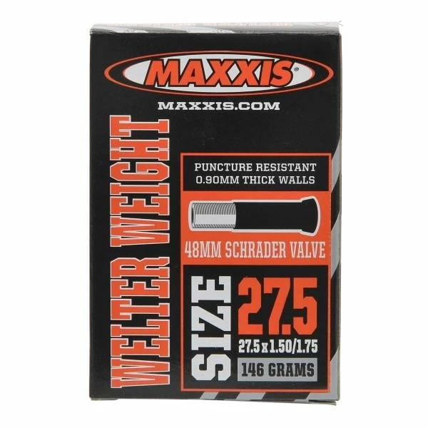 Chambre à Air MAXXIS WELTER WEIGHT 27,5×1,50/1,75 Schrader 48 Mm 1 Chambre à Air MAXXIS WELTER WEIGHT 27,5×1,50/1,75 Schrader 48 Mm