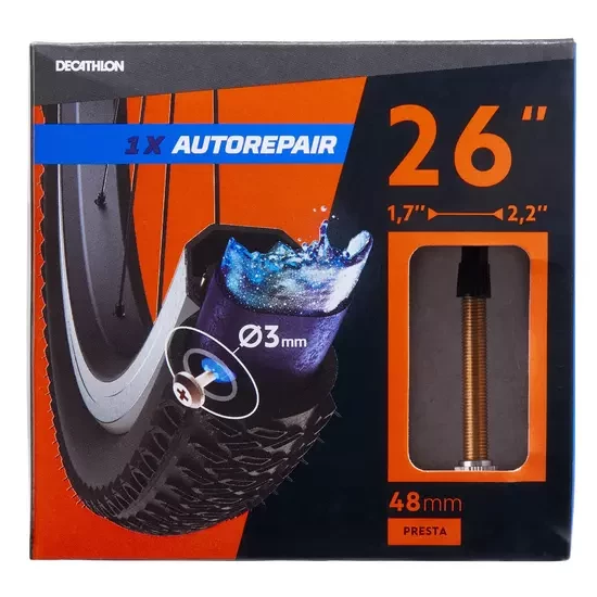 CHAMBRE A AIR 26X1,7/2,2 PRESTA AUTO REPARANTE 1 CHAMBRE A AIR 26X1,7/2,2 PRESTA AUTO REPARANTE